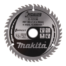 Makita Sägeblatt EFFICUT E-12136 136x20x45Z Produktbild