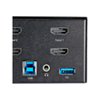 StarTech.com 2-Port Dual Monitor HDMI KVM-Switch - 4K 60Hz UHD HDR - Desktop 4K HDMI 2.0 KVM-Switch Produktbild Additional View 1 S