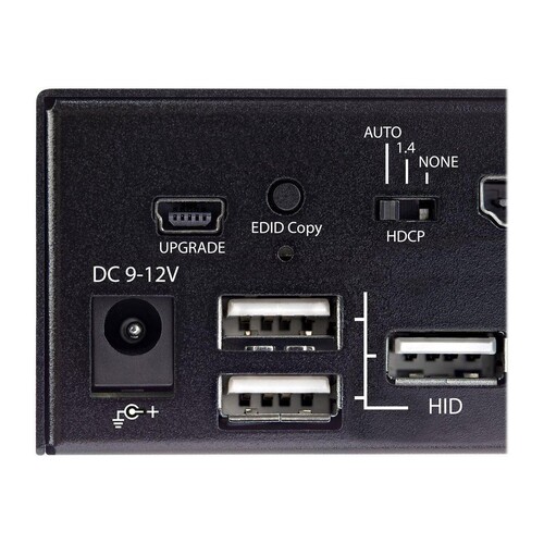 StarTech.com 2 Port HDMI KVM-Switch - Einzelmonitor 4K 60Hz Ultra HD HDR - HDMI 2.0 KVM Umschalter m Produktbild Additional View 3 L