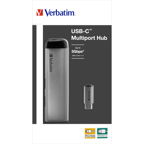 Verbatim Hub - 4 x USB 3.2 Gen 1 - Desktop Produktbild