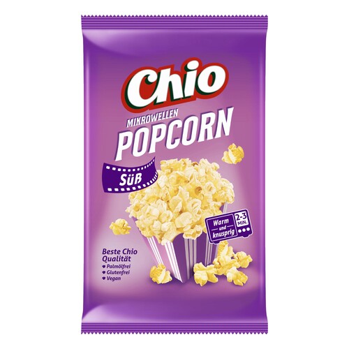 Chio Mikrowellen Popcorn 2880 süß 100g (PACK=100 GRAMM) Produktbild Front View L