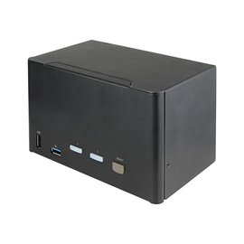 StarTech.com 2 Port Quad Monitor DisplayPort KVM Switch - 4K 60 Hz UHDR - DP 1.2 KVM Switch mit USB Produktbild