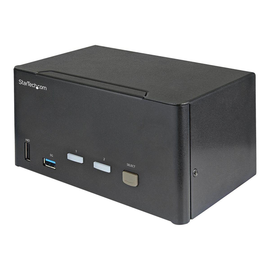 StarTech.com 2 Port DisplayPort KVM Switch - 4K 60 Hz UHD HDR - DP 1.2 KVM Umschalter mit USB 3.0 Hu Produktbild