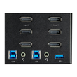 StarTech.com 2 Port DisplayPort KVM Switch - 4K 60 Hz UHD HDR - DP 1.2 KVM Umschalter mit USB 3.0 Hu Produktbild Additional View 4 S