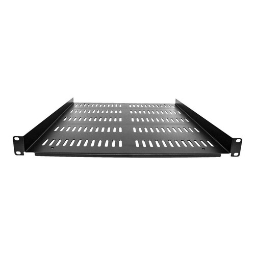 StarTech.com 1HE 19 Zoll Fachboden für netzwerk schrank - Freitragende perforierte Rack ablage für S Produktbild Additional View 1 L