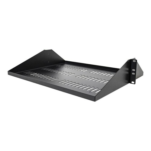 StarTech.com 2U 19 Zoll Fachboden für Rack - Perforierte, freitragende rack ablage mit zentrierter b Produktbild