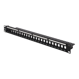 DIGITUS Modulares Patchpanel für Keystone Jacks 1HE - unbestückt Produktbild
