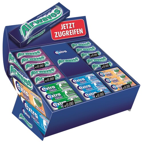 WRIGLEYS EXTRA Kaugummi 457300 Topseller sortiert 42St. (PACK=42 STÜCK) Produktbild Front View L