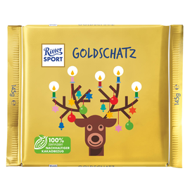 Ritter Sport Schokolade Goldschatz 805686 145g (ST=145 GRAMM) Produktbild