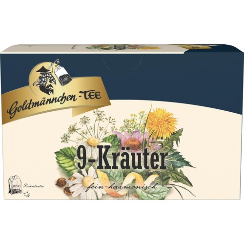 Goldmännchen Tee 4416 9-Kräuter 20 St./Pack. (PACK=20 STÜCK) Produktbild Front View L