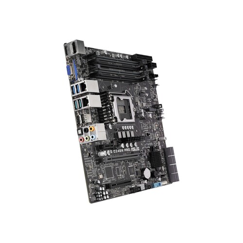 ASUS WS C246M PRO - Motherboard - micro ATX - LGA1151 Socket - C246 Chipsatz - USB 3.1 Gen 1, USB 3. Produktbild Additional View 3 L