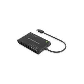 Conceptronic BIAN All-in-One Smart-ID Kartenleser - USB 3.2 Gen 1 (3.1 Gen 1) - Schwarz - 26 g Produktbild