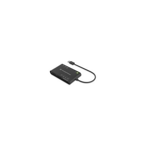 Conceptronic BIAN All-in-One Smart-ID Kartenleser - USB 3.2 Gen 1 (3.1 Gen 1) - Schwarz - 26 g Produktbild Front View L