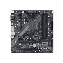 ASRock B450M Pro4 R2.0 - Motherboard - micro ATX - Socket AM4 - AMD B450 Chipsatz - USB-C Gen2, USB Produktbild