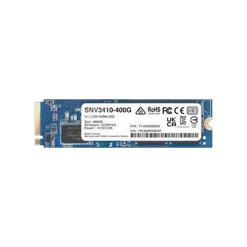 Synology SNV3410 - SSD - 400 GB - intern - M.2 2280 - PCIe 3.0 x4 (NVMe) Produktbild Front View L