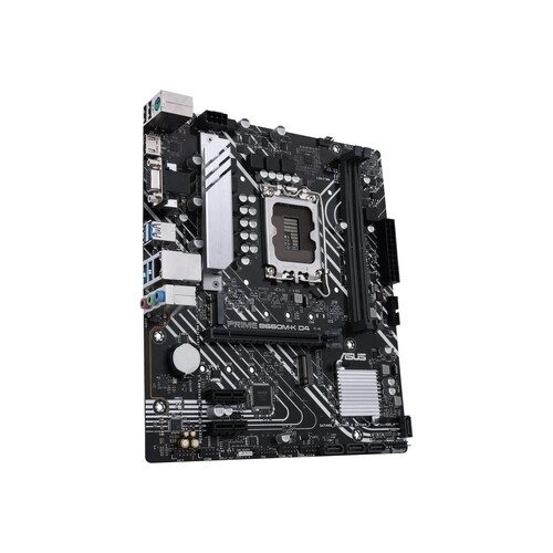 ASUS PRIME B660M-K D4 - Motherboard - micro ATX - LGA1700-Sockel - B660 Chipsatz - USB 3.2 Gen 1 - G Produktbild Additional View 1 L