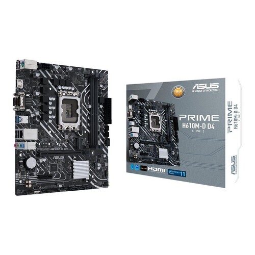 ASUS PRIME H610M-D D4 - Motherboard - micro ATX - LGA1700-Sockel - H610 Chipsatz - USB 3.2 Gen 1 - G Produktbild Additional View 4 L