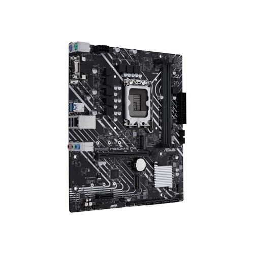 ASUS PRIME H610M-E D4-CSM - Motherboard - micro ATX - LGA1700-Sockel - H610 Chipsatz - USB 3.2 Gen 1 Produktbild Additional View 1 L