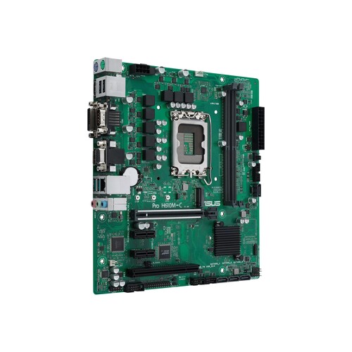 ASUS Pro H610M-C-CSM - Motherboard - micro ATX - LGA1700-Sockel - H610 Chipsatz - USB 3.2 Gen 1, USB Produktbild Additional View 3 L
