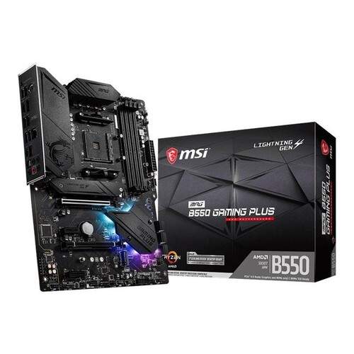 MSI MPG B550 GAMING PLUS - Motherboard - ATX - Socket AM4 - AMD B550 Chipsatz - USB-C Gen2, USB-C Ge Produktbild Additional View 4 L