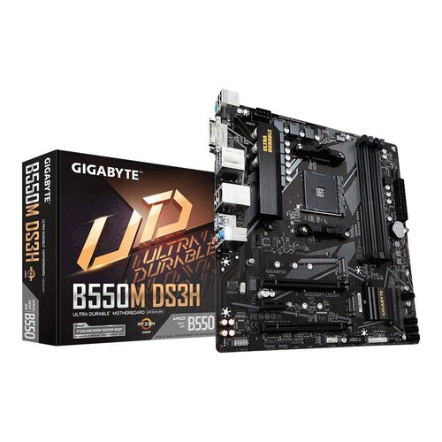 Gigabyte B550M DS3H - 1.0 - Motherboard - micro ATX - Socket AM4 - AMD B550 Chipsatz - USB 3.2 Gen 1 Produktbild Additional View 4 L