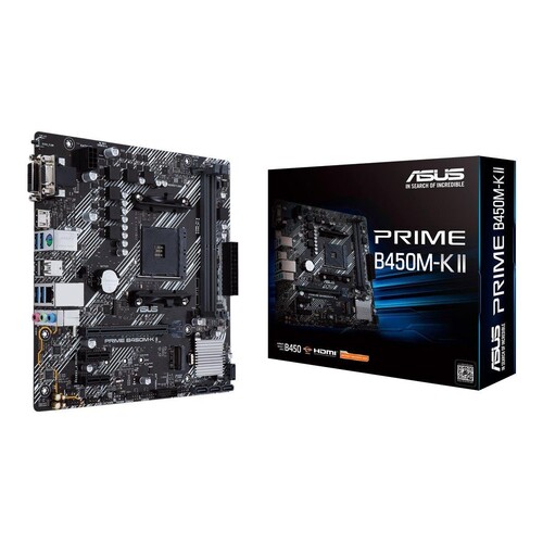 ASUS PRIME B450M-K II - Motherboard - micro ATX - Socket AM4 - AMD B450 Chipsatz - USB 3.2 Gen 1 - G Produktbild Additional View 4 L