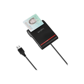 LogiLink SmartCard-Leser - USB 2.0 - Schwarz Produktbild