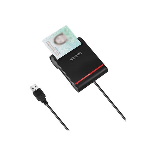 LogiLink SmartCard-Leser - USB 2.0 - Schwarz Produktbild