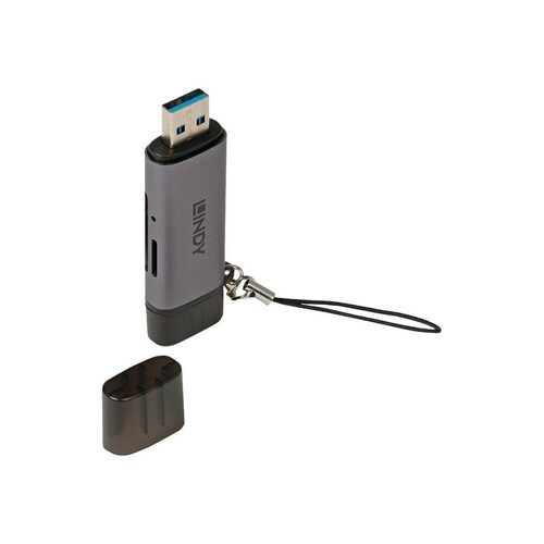 Lindy Kartenleser (SD, SDHC, SDXC, microSD, miniSD, MMC, RS-MMC, MMCmicro, MMCmobile, SDHC UHS-I, SD Produktbild Additional View 2 L