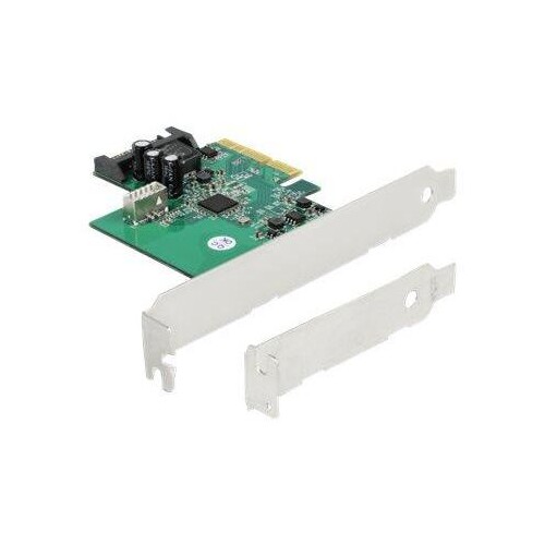 Delock USB-Adapter - PCIe 3.0 x4 Low-Profile - USB 3.2 Gen 2 (intern) Produktbild Front View L