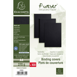 Exacompta Einbanddeckel Evercover 2783C A4 schwarz 100St. (PACK=100 STÜCK) Produktbild