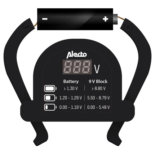 Alecto Batterietester Universal BTT-2 Produktbild Front View L