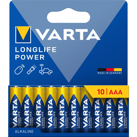 Varta Batterie Longlife POWER 4903121761 AAA 10St (PACK=10 STÜCK) Produktbild