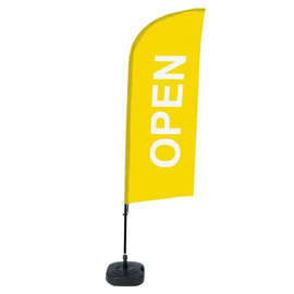 Showdown Beachflag Geöffnet ge englisch Produktbild