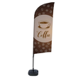 Showdown Beachflag Kaffee englisch Produktbild
