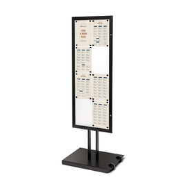 Menüständer Outdoor 8xA4 sw Produktbild