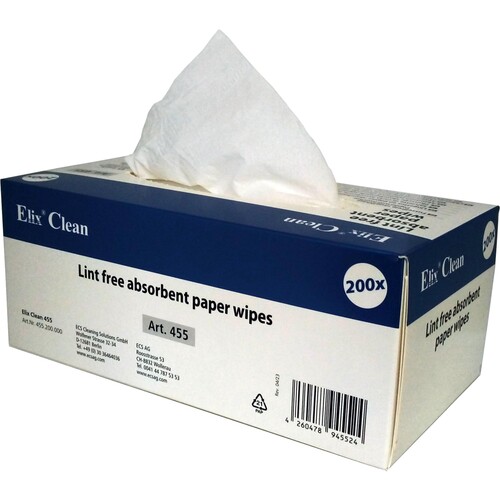 Elix Clean Wischtuch 455.200 Papier 200St. (PACK=200 STÜCK) Produktbild Front View L