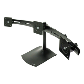 Ergotron DS100 Triple-Monitor Desk Stand - Aufstellung - für 3 LCD-Anzeigen - Aluminium, Stahl - Sch Produktbild