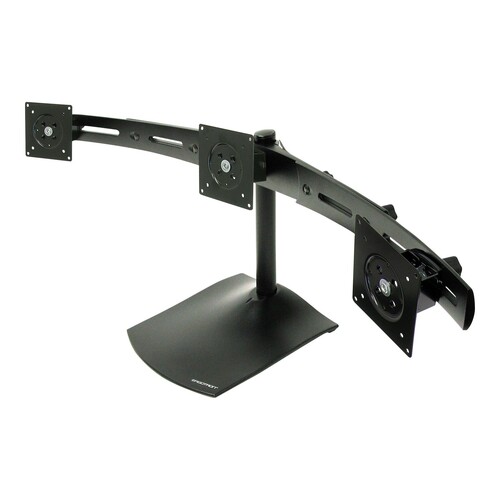 Ergotron DS100 Triple-Monitor Desk Stand - Aufstellung - für 3 LCD-Anzeigen - Aluminium, Stahl - Sch Produktbild