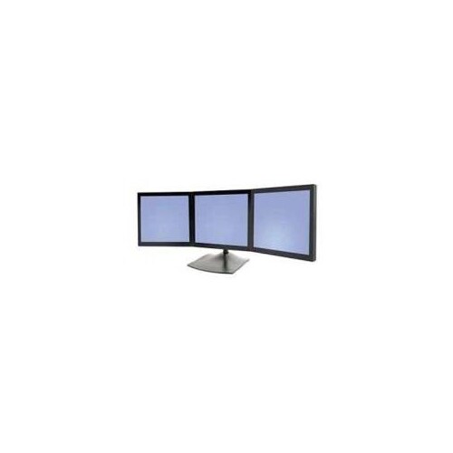 Ergotron DS100 Triple-Monitor Desk Stand - Aufstellung - für 3 LCD-Anzeigen - Aluminium, Stahl - Sch Produktbild Additional View 2 L