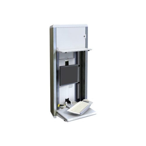 Ergotron StyleView VL - PC-Gehäusesystem - geeignet für Wandmontage - 55.9 cm (22") Produktbild Front View L