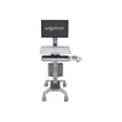 Ergotron WorkFit-C Single LD Sit-Stand Workstation - Wagen - für LCD-Display / PC-Ausrüstung - Grau Produktbild Additional View 2 S