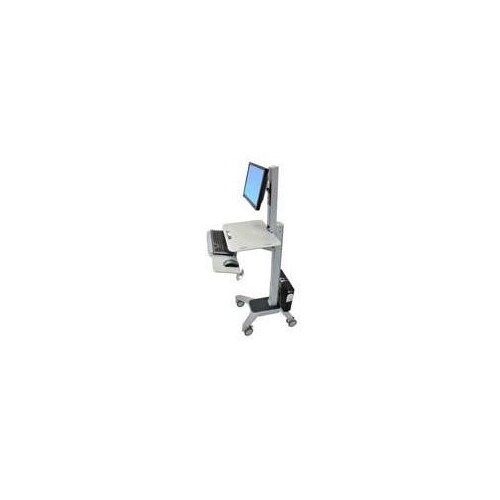 Ergotron WorkFit-C Single LD Sit-Stand Workstation - Wagen - für LCD-Display / PC-Ausrüstung - Grau Produktbild Additional View 3 L
