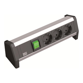 Bachmann DESK - Steckdosenleiste - Wechselstrom 230 V - Ausgangsanschlüsse: 3 (CEE 7/4) Produktbild