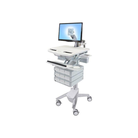 Ergotron Wagen - offene Architektur - für LCD-Display / PC-Ausrüstung - medizinisch - Aluminium, ver Produktbild