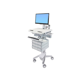 Ergotron Wagen - offene Architektur - für LCD-Display / PC-Ausrüstung - medizinisch - Kunststoff, Al Produktbild