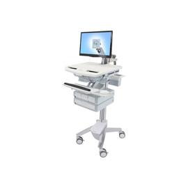 Ergotron Wagen - offene Architektur - für LCD-Display / PC-Ausrüstung - medizinisch - Aluminium, ver Produktbild