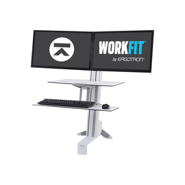 Ergotron WorkFit-S Dual Workstation - Stehender Tischwandler Produktbild