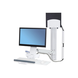 Ergotron Sit-Stand Combo System Mit CPU-Halter klein - Befestigungskit (Griff, CPU-Halter, Maushalte Produktbild