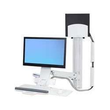 Ergotron Sit-Stand Combo System Mit CPU-Halter klein - Befestigungskit (Griff, CPU-Halter, Maushalte Produktbild Additional View 2 S